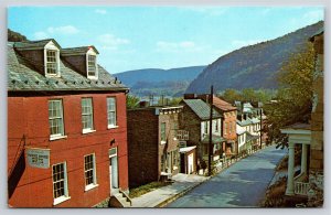 Harper's Ferry West Virginia~Air View High Street~Vintage Postcard