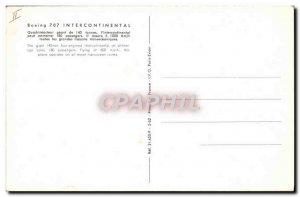 Old Postcard Jet Aviation four-engine Boeing 707 Intercontinental
