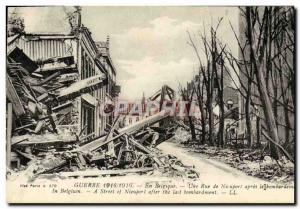 Postcard Old Army War Nieuport A street