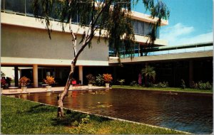 VINTAGE POSTCARD INTERIOR VIEW OF ISLA VERDE AIRPORT SAN JUAN PUERTO RICO 1962