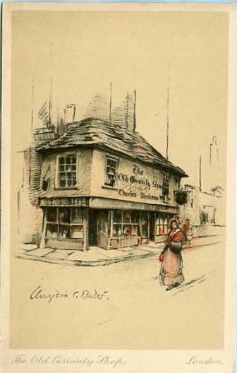 UK - England, London, The Old Curiosity Shop Artist Signed: Bates