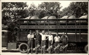 Truck Amusement Park Ride CREAMER'S OCTOPUS BEAR MT. BRIDGE NY WISCASSET ME