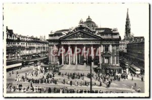 Old Postcard Brussels Stock Exchange