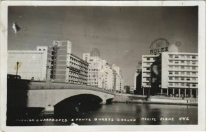 CPA AK Recife Bridge and Street Scene BRAZIL (1085043)