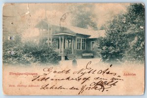 Halland County Sweden Postcard Tivoli Pavilion Laholm 1902 Antique Posted