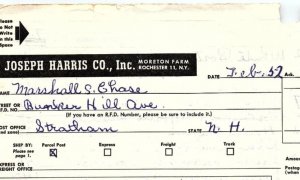 1952 JOSEPH HARRIS CO MORETON FARM ROCHESTER NY GARDEN SEEN ORDER FORM Z5540
