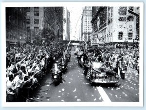 NEW YORK Ticker Tape Parade ASTRONAUTS Aldrin, Armstrong, Collins 4¾x6½ ~Repro