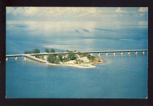Pigeon Key, Florida/FL Postcard, Aerial View Of Overseas Highway