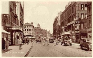 Boars Lane Leeds White Horse Restaurant Yorkshire England UK 1940s postcard