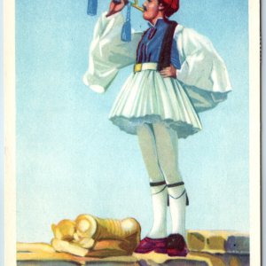 c1940s Greece Edition Theo Evzon Soldier Army Fustanella Kilt Skirt Evzones A217
