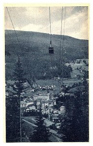 Ortisei , Panorama verso Selva Rasciesa , Cable Car