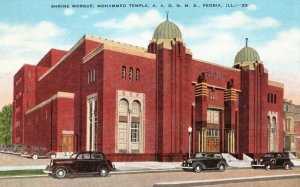 Vintage Postcard Shrine Original Mosque Mohammed Temple AAONMS Peoria Illinois