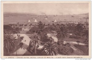 ITALY, 1900-1910´s; La Spezia, Grand Hotel Royal Groge Di Malta, Ill Golfo D...