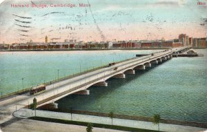 12763 Trolley Car on the Harvard Bridge, Cambridge, Massachusetts 1910