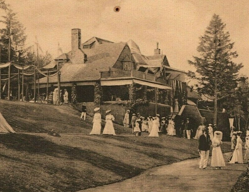 1900 1910 Kebo Valley Golf Club Course Bar Harbor Men Women Maine ME Postcard