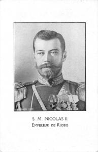 Emporer of Russia Nicolas II Royalty Antique Postcard J76223