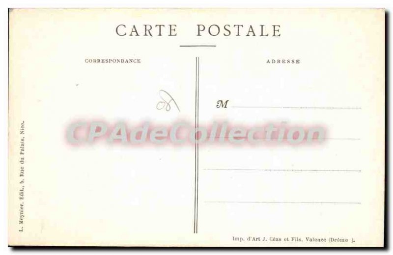 Postcard Old Nice Vue Generale