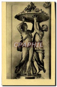 Old Postcard Clodion Women Wearing The trays Fruit Paris Musee Des Arts Decor...