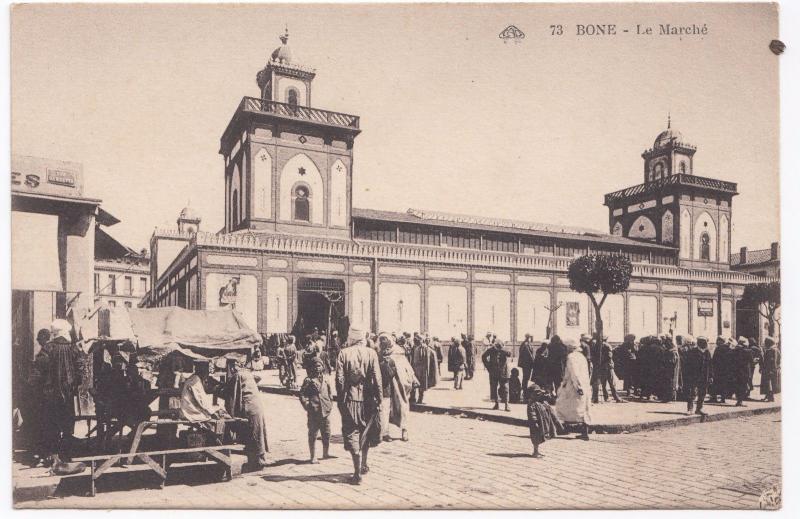Algeria Bône The Market PPC Unposted c 1920s