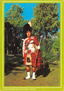 uk47863 drum major royal stuart tartan scotland uk soldier military