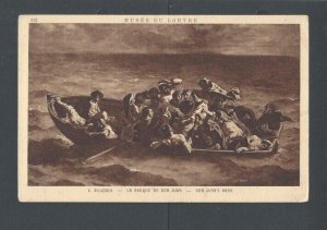 Ca 1922 Post Card French Artist Delacroix 1798-1863 Shows Don Juan In Boat----