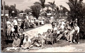 1950s Seville Court Cottage and Trailer Court Hollywood FL Real Photo Postcard