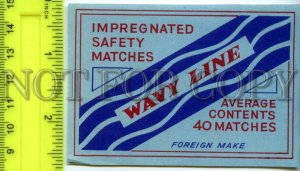 500203 WAVY LINE Foreign Make Vintage match label