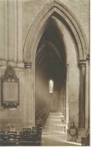 Postcard UK England Southwark, Surrey cathedral interior