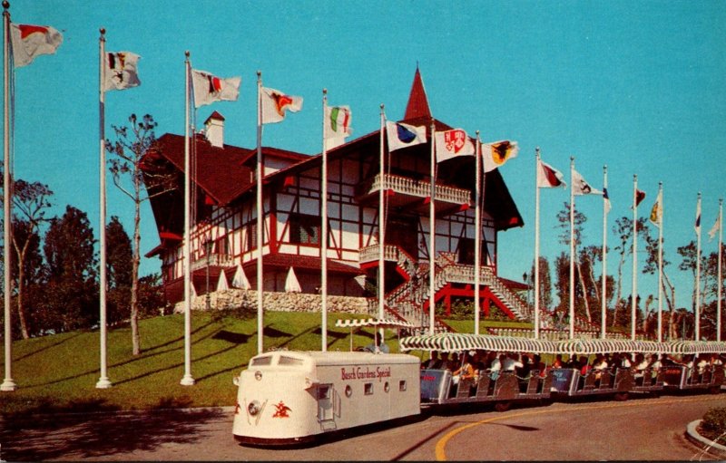 Florida Tampa Busch Gardens The Busch Gardens Special Miniature Train Leaving...