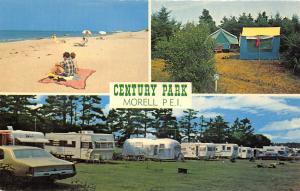 Morell Prince Edward Island Canada 1960s Postcard Century Trailer Park Campsite