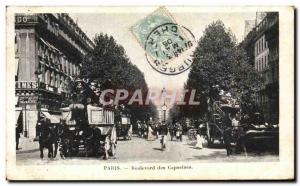 Old Postcard Paris Boulevard des Capucines