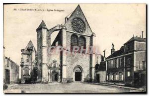 Postcard Old Chartres E and L Eglise St Aignan