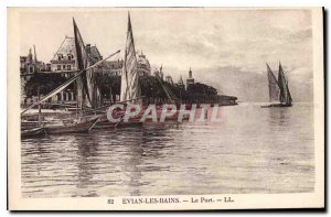 Postcard Evian les Bains Old Port