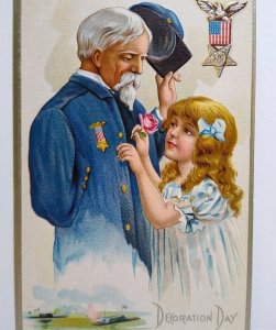 Decoration Day Postcard Navy Ships US General Civil War Nash Series 3 Military