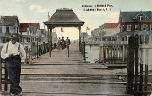 Holland Pier ROCKAWAY BEACH Queens, New York, Long Island 1913 Vintage Postcard