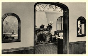 VINTAGE POSTCARD FRONT FOYER SECTION OF THE HOTEL KIEL HAMBURG GERMANY 1950s