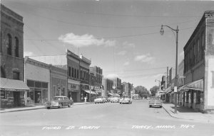 J25/ Tracy Minnesota RPPC Postcard c1950s Third Street North Stores  264