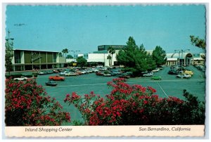 1984 Inland Shopping Center Building Parking Lot San Bernardino CA Postcard