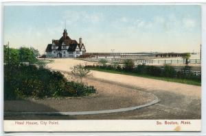 Head House City Point South Boston Massachusetts 1907c postcard