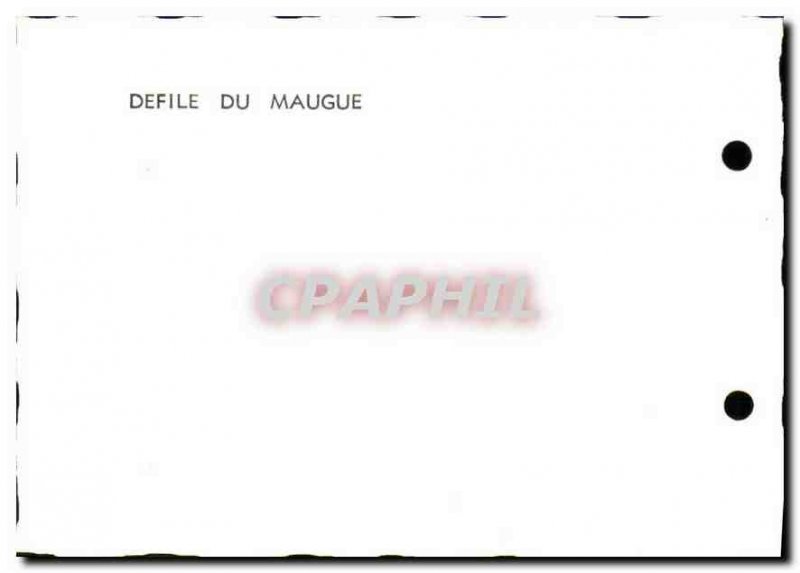 Postcard Modern Defile the Maugue