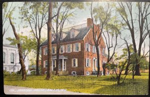 Vintage Postcard 1907-1915 Colonel Johnson House (Hall), Salem, New Jersey