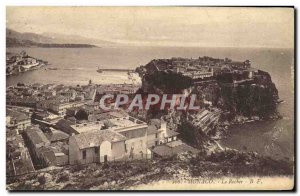 Old Postcard Monaco Rocher