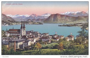 LUZERN, Switzerland, 1900-1910's; Luzern Und Die Alpen