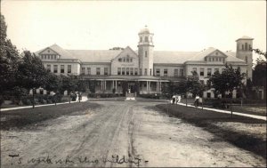 Mt. Pleasant Michigan MI Normal School c1910 Real Photo Postcard