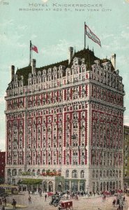 Vintage Postcard 1908 Hotel Knickerbocker Broadway At 42Nd Street New York City