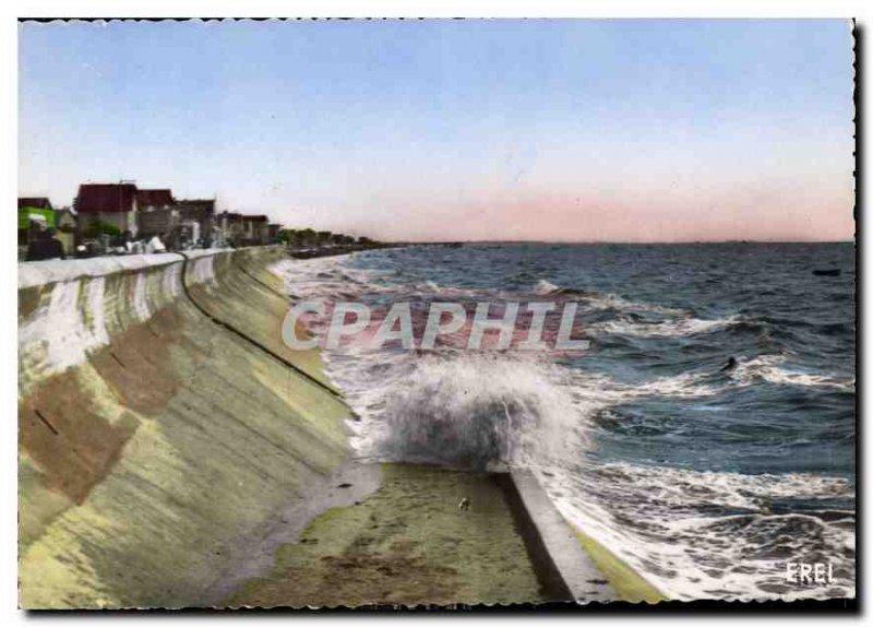 Modern Postcard Chatelaillon Sea Effect on Embankment