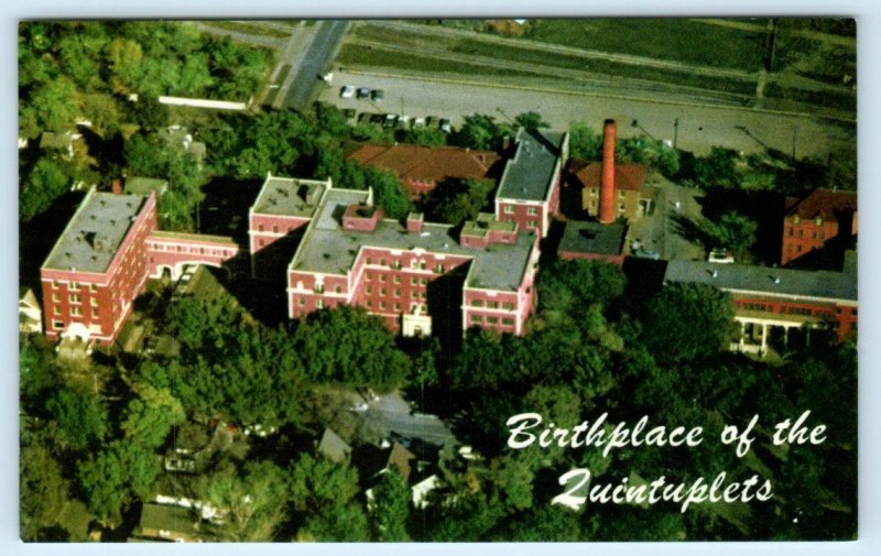 ABERDEEN, SD ~ Birthplace Fischer Quintuplets ST. LUKE'S HOSPITAL 1960s Postcard