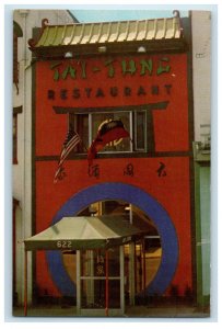 c1950s Tai Tung Chinese & American Restaurant Washington DC Advertising Postcard