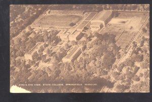 SPRINGFIELD MISSOURI SOUTHWEST MISSOURI STATE COLLEGE AERIAL VINTAGE POSTCARD