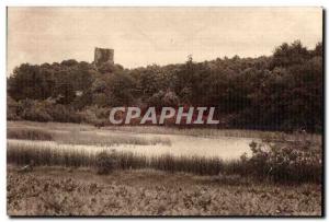 Old Postcard Underground (Creuse) tower and I Bridiers pond of chaix